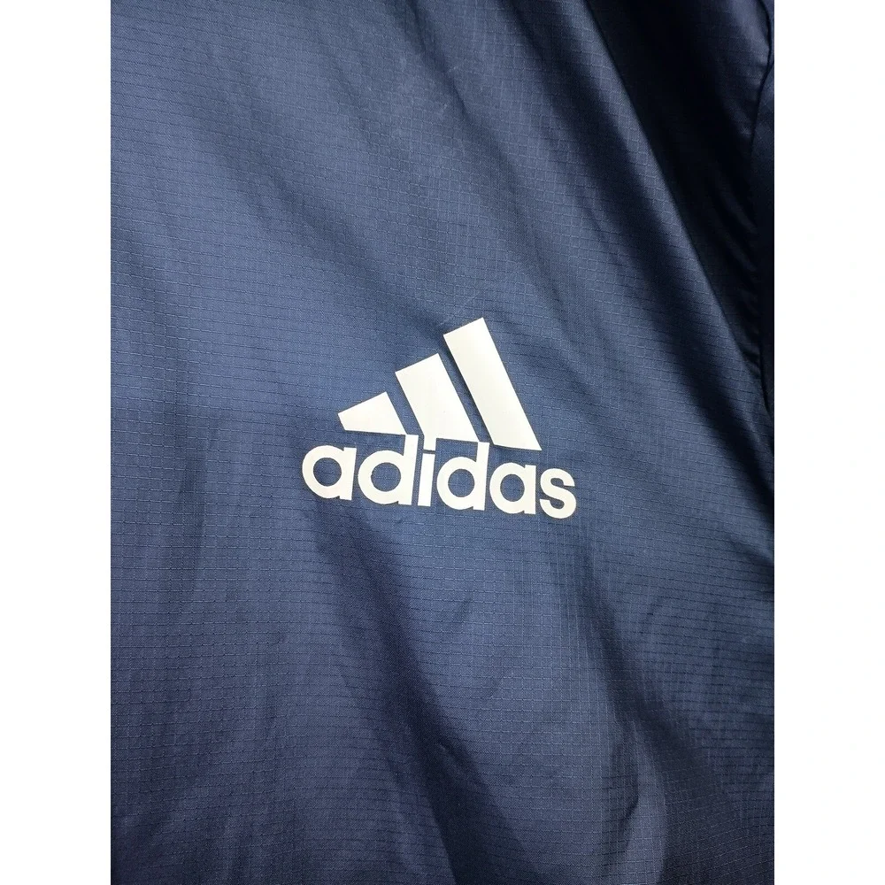 Adidas Size XL Full Zip Red And Blue Track Jacket Nylon